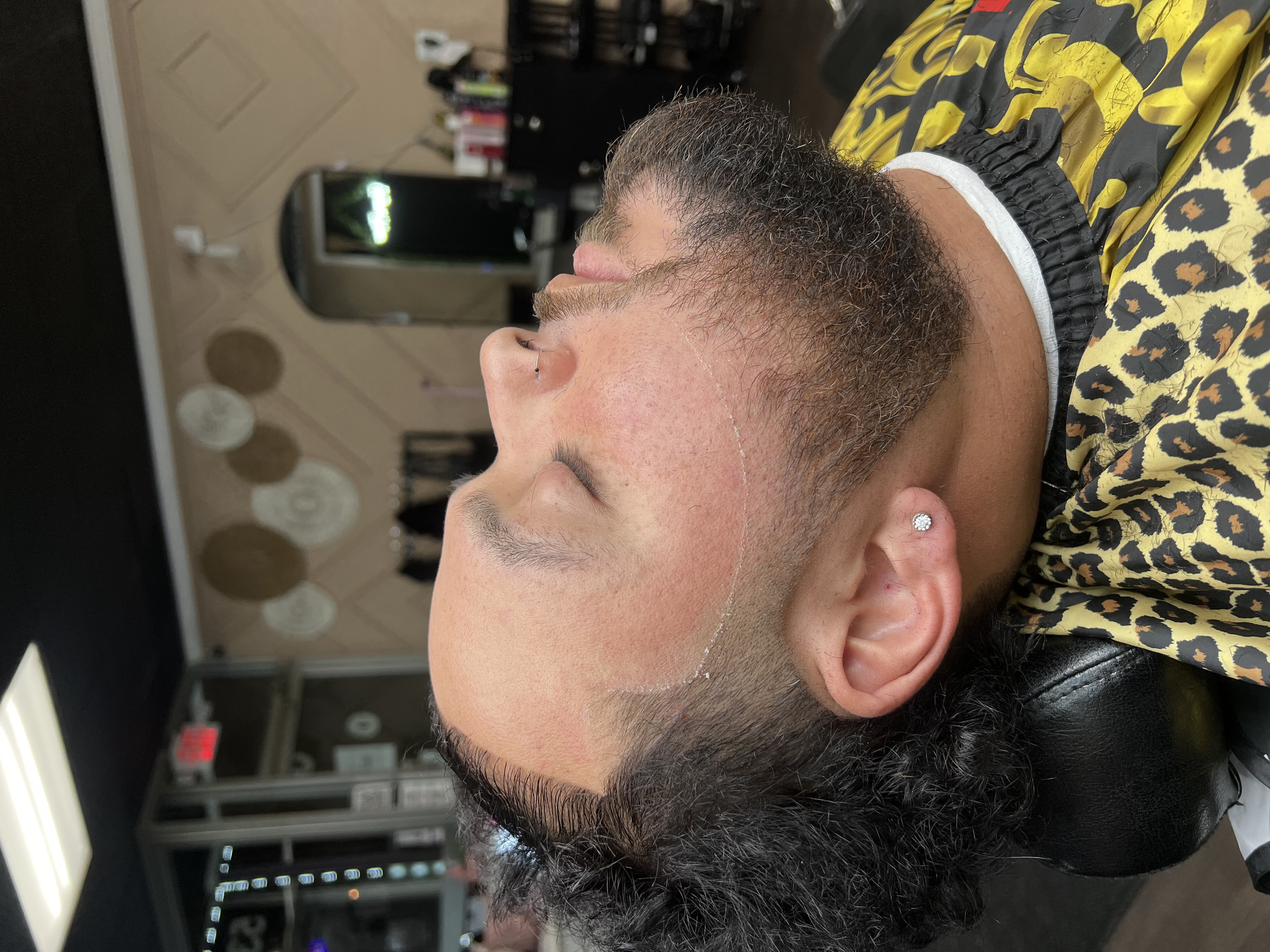 Anthony — beard lineup with curly top