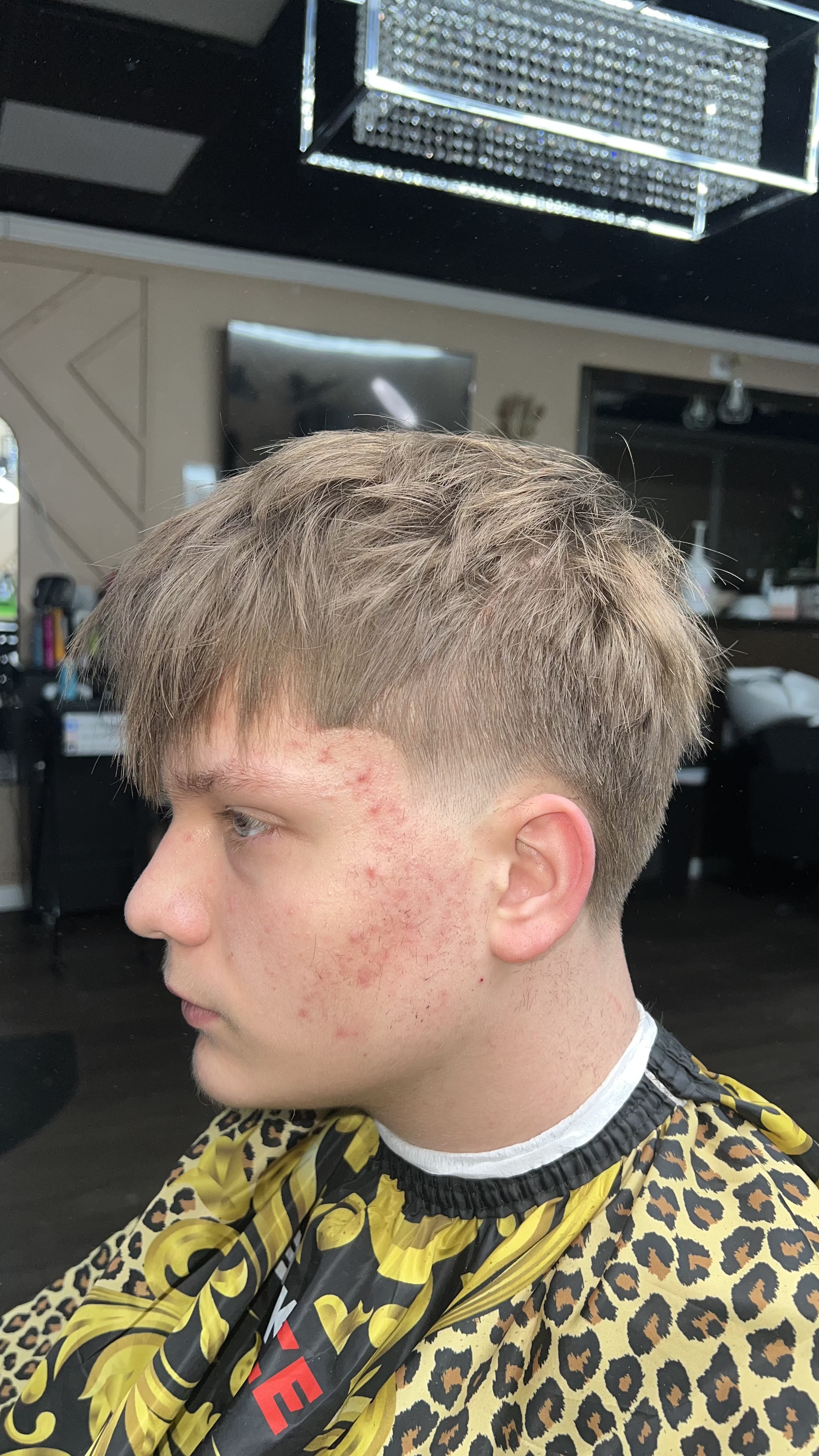 Anthony — textured fringe with fade