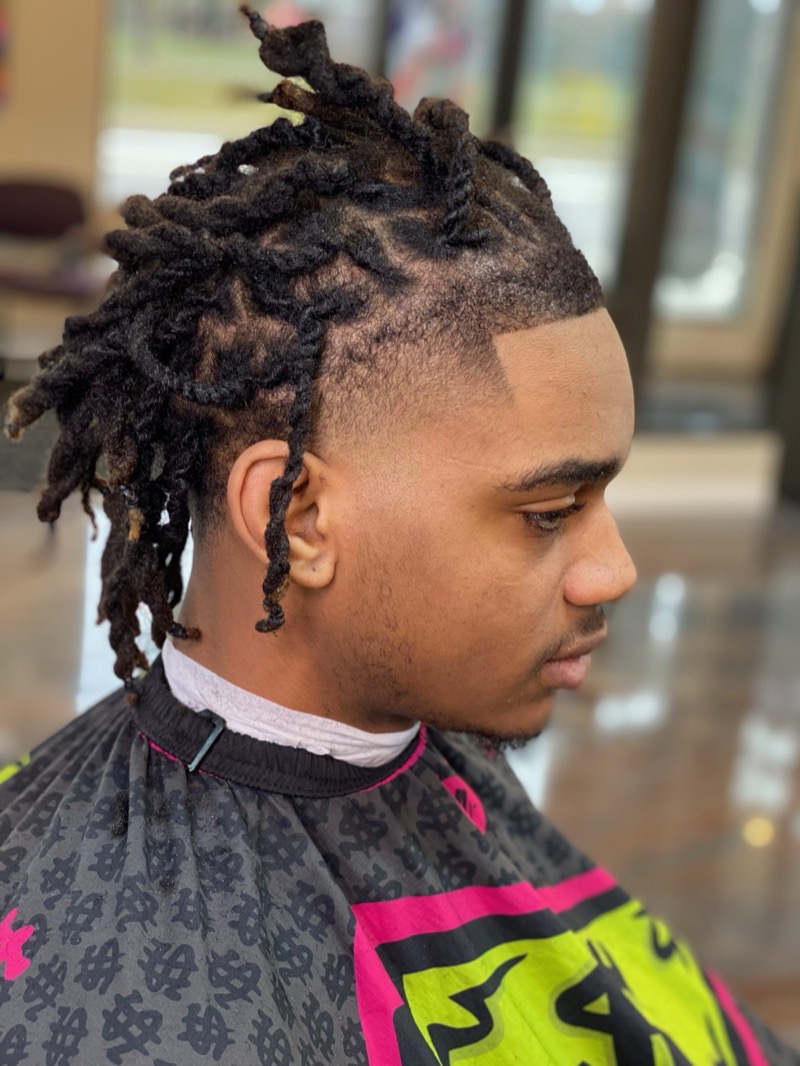 Kris — locs with temple fade